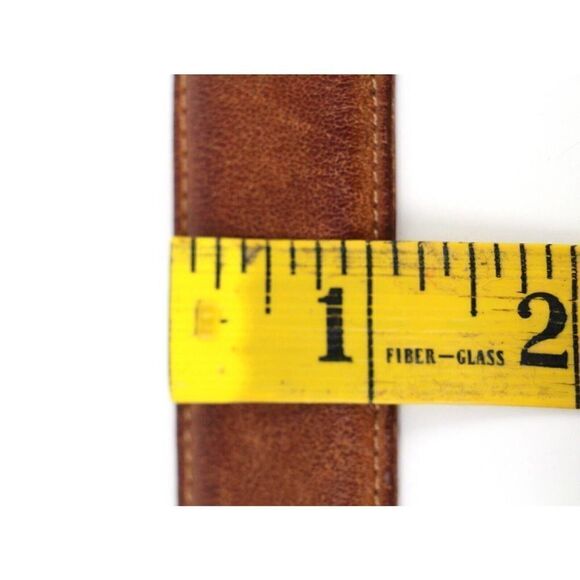 Coach BROWN GENUINE LEATHER 1.25"Wd CASUAL DRESS MEN'S BELT Sz 34/85 (F29 - Picture 9 of 13